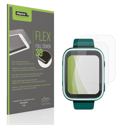 Matte Displayschutzfolie von dipos passend für Oliimptek T45, 100% Displayabdeckung und blasenfreie Montage