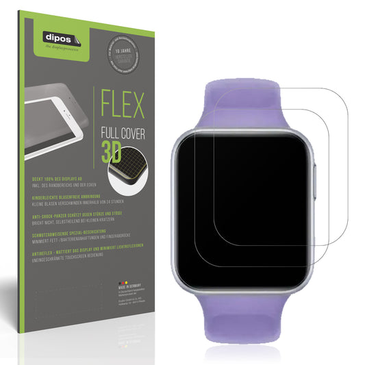 Matte Displayschutzfolie von dipos passend für Oppo Watch SE, 100% Displayabdeckung und blasenfreie Montage
