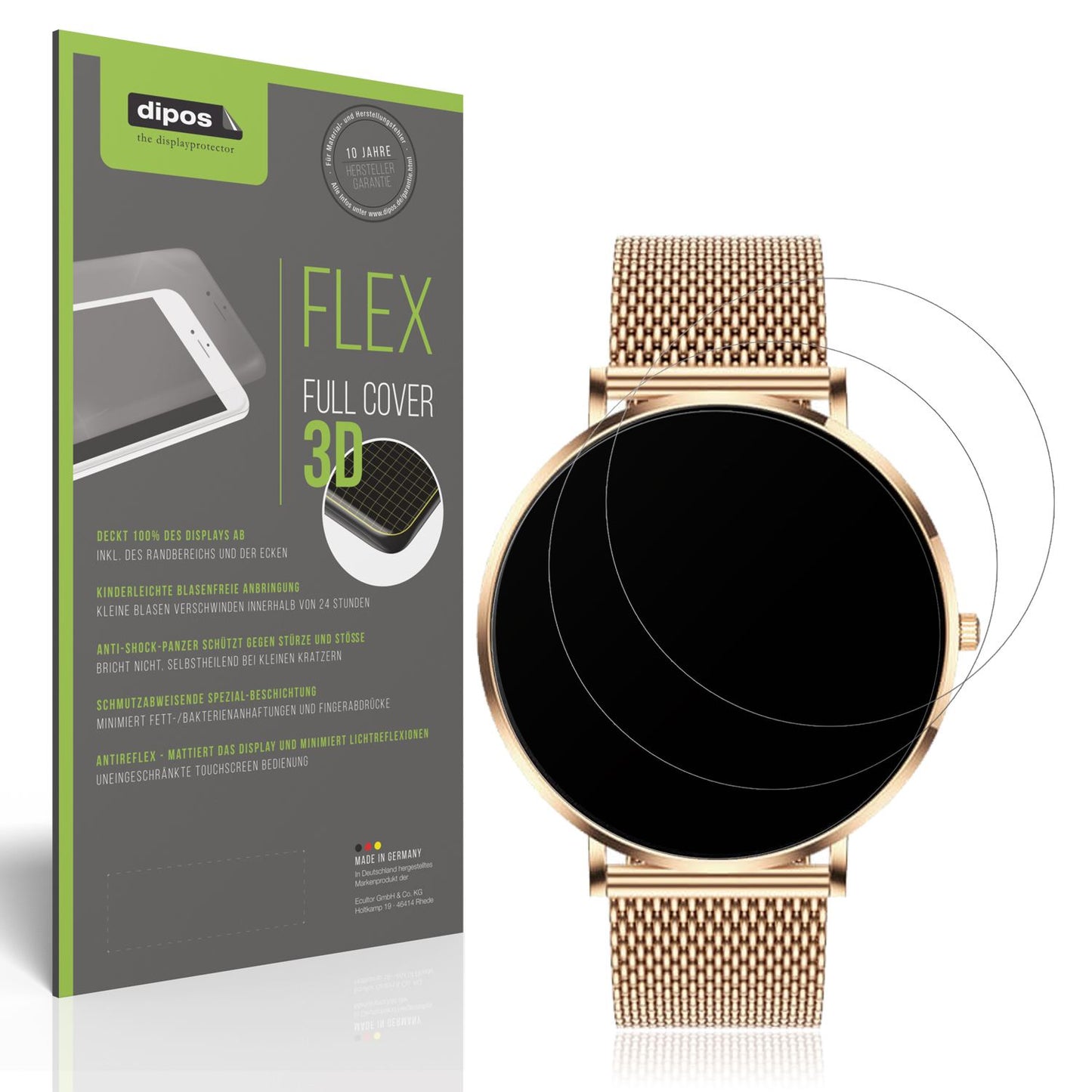 Matte Displayschutzfolie von dipos passend für Pireware Amory 5, 100% Displayabdeckung und blasenfreie Montage
