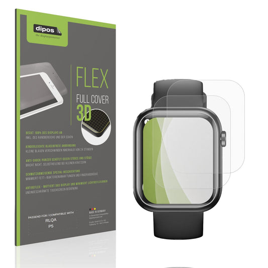 Matte Displayschutzfolie von dipos passend für RLQA P5, 100% Displayabdeckung und blasenfreie Montage