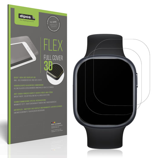 Matte Displayschutzfolie von dipos passend für Rollme S1 Smartwatch, 100% Displayabdeckung und blasenfreie Montage