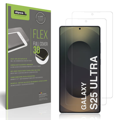Matte Displayschutzfolie von dipos passend für Samsung Galaxy S25 Ultra Enterprise, 100% Displayabdeckung und blasenfreie Montage