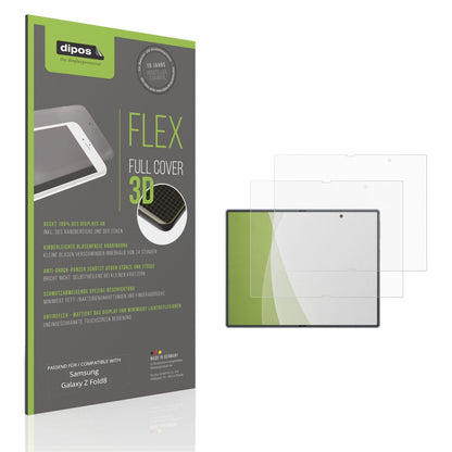 Matte Displayschutzfolie von dipos passend für Samsung Galaxy Z Fold8 Innenseite, 100% Displayabdeckung und blasenfreie Montage