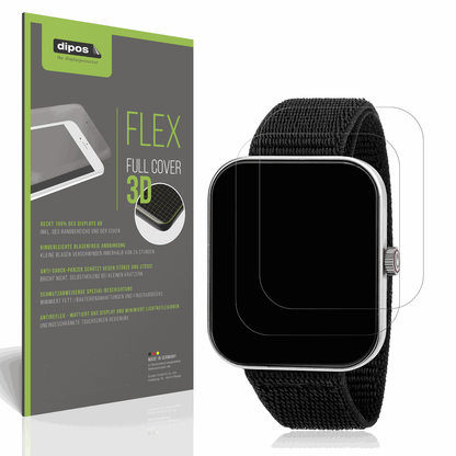 Matte Displayschutzfolie von dipos passend für Sector Smartwatch S07, 100% Displayabdeckung und blasenfreie Montage
