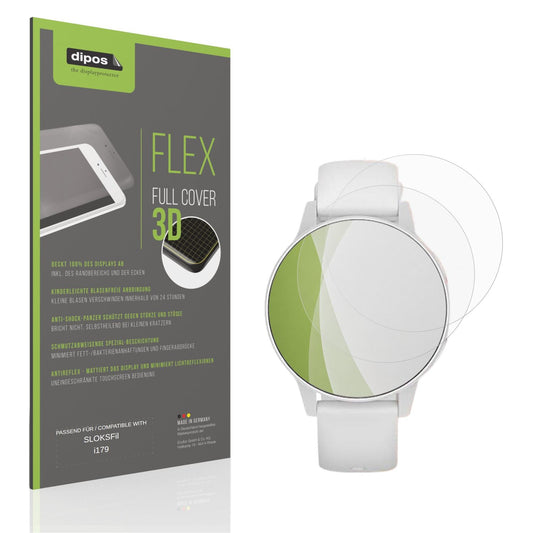 Matte Displayschutzfolie von dipos passend für SLOKSFil i179, 100% Displayabdeckung und blasenfreie Montage