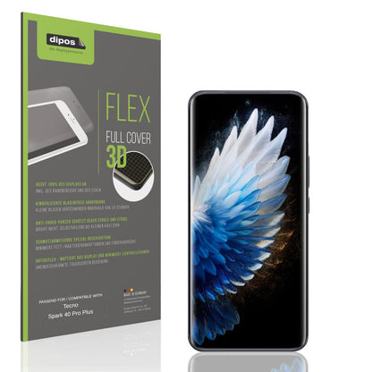 Matte Displayschutzfolie von dipos passend für Tecno Spark 40 Pro Plus, 100% Displayabdeckung und blasenfreie Montage