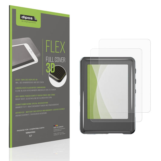 Matte Displayschutzfolie von dipos passend für tokemisc S7, 100% Displayabdeckung und blasenfreie Montage