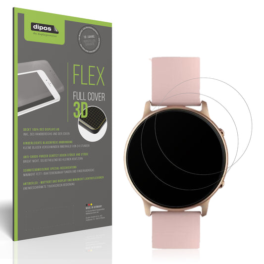 Matte Displayschutzfolie von dipos passend für Tuyoma Smartwatch LW36, 100% Displayabdeckung und blasenfreie Montage