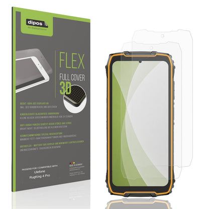 Matte Displayschutzfolie von dipos passend für Ulefone RugKing 4 Pro, 100% Displayabdeckung und blasenfreie Montage