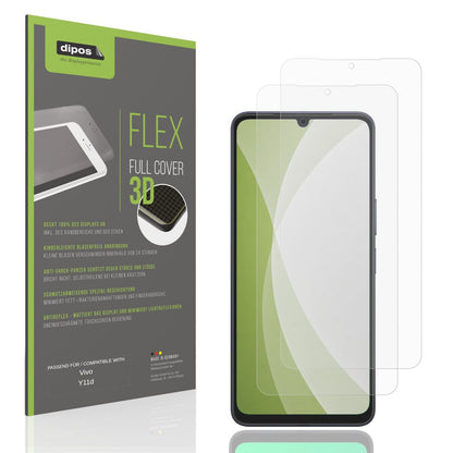 Matte Displayschutzfolie von dipos passend für Vivo Y11d, 100% Displayabdeckung und blasenfreie Montage