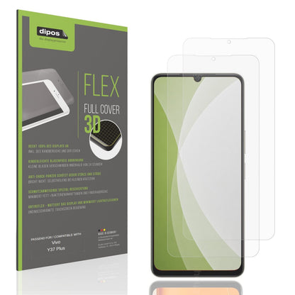 Matte Displayschutzfolie von dipos passend für Vivo Y37 Plus, 100% Displayabdeckung und blasenfreie Montage