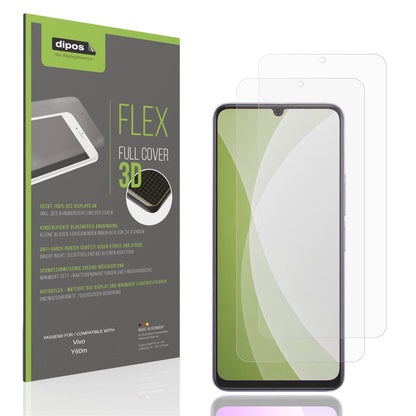 Matte Displayschutzfolie von dipos passend für Vivo Y60m, 100% Displayabdeckung und blasenfreie Montage