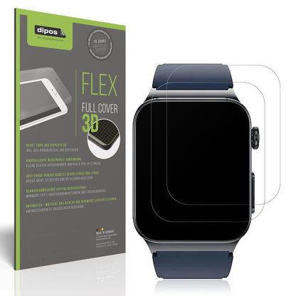 Matte Displayschutzfolie von dipos passend für Watchmark Cardio One, 100% Displayabdeckung und blasenfreie Montage