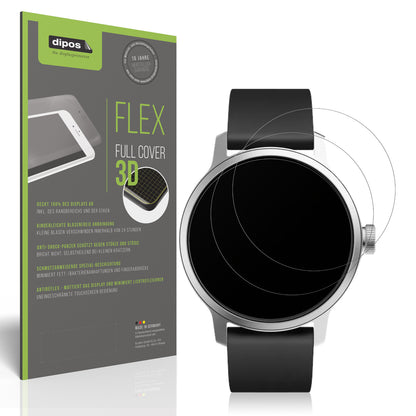 Matte Displayschutzfolie von dipos passend für Withings Scanwatch 42mm Gen. 1, 100% Displayabdeckung und blasenfreie Montage