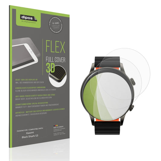 Matte Displayschutzfolie von dipos passend für Xiaomi Black Shark S3, 100% Displayabdeckung und blasenfreie Montage