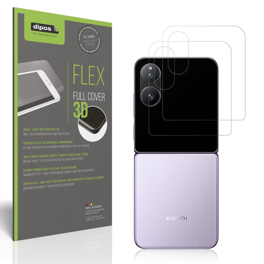 Matte Displayschutzfolie von dipos passend für Xiaomi Mix Flip 2 Außenseite, 100% Displayabdeckung und blasenfreie Montage