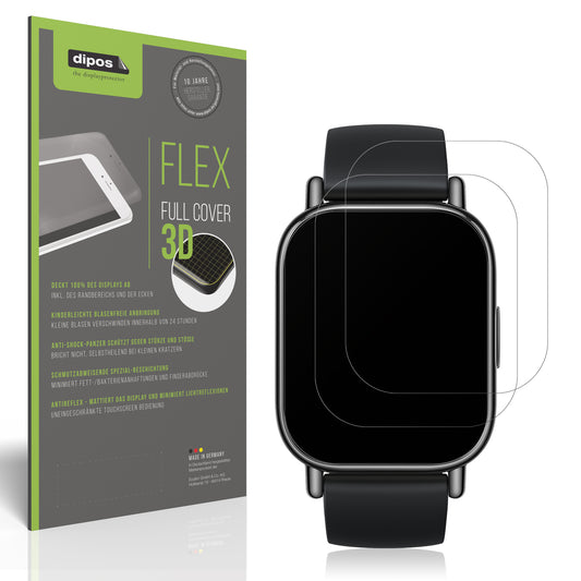 Matte Displayschutzfolie von dipos passend für Xiaomi Redmi Watch 5, 100% Displayabdeckung und blasenfreie Montage