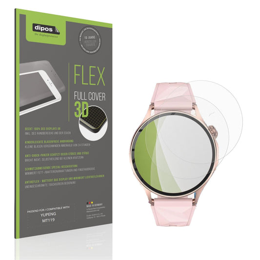 Matte Displayschutzfolie von dipos passend für YUPENG MT119, 100% Displayabdeckung und blasenfreie Montage