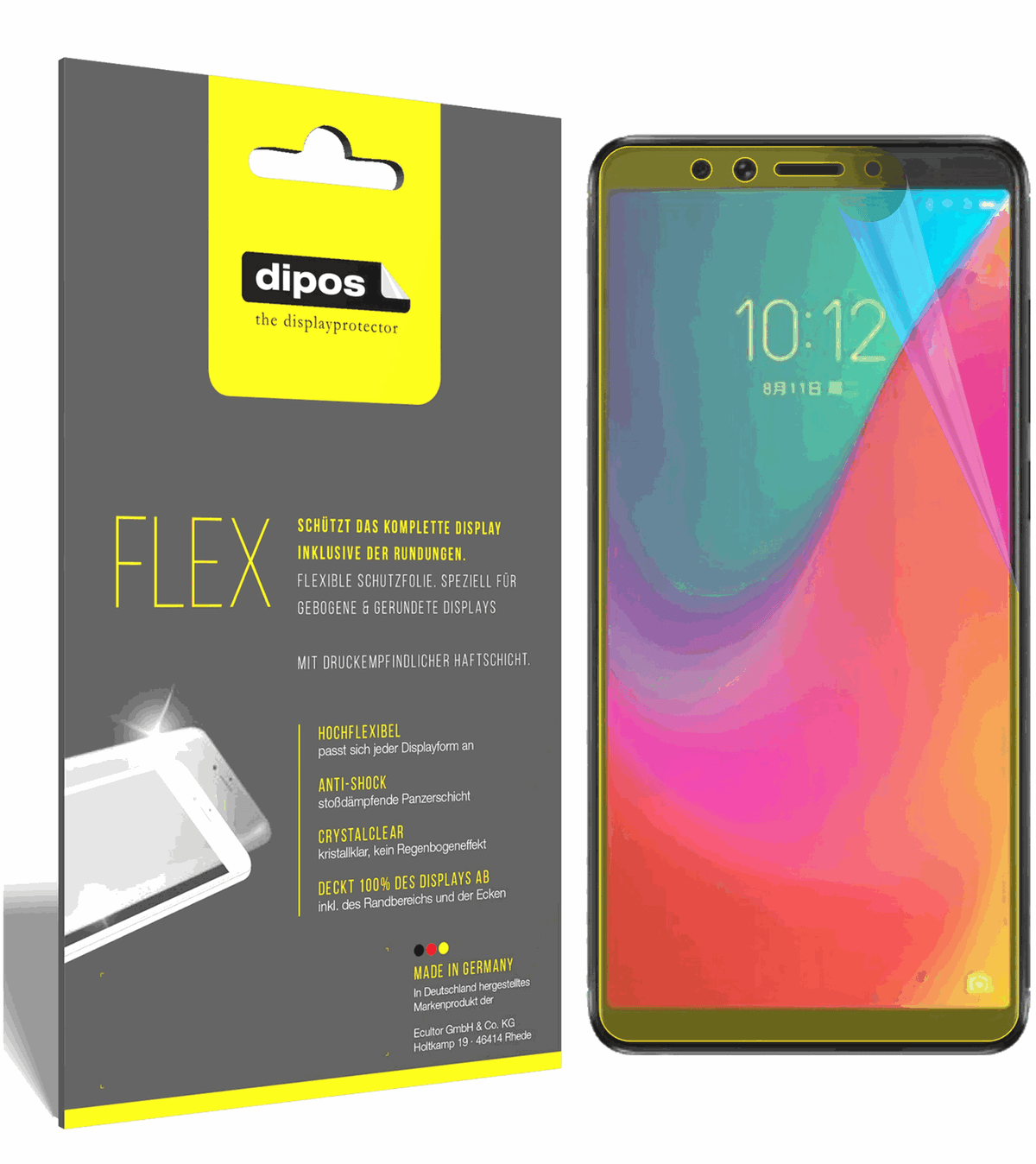 3x 3D Full Cover Schutzfolie für Lenovo K5 Pro