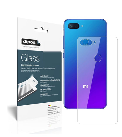 1x 9H Schutzfolie für Xiaomi Mi 8 Lite Rückseite Panzerfolie