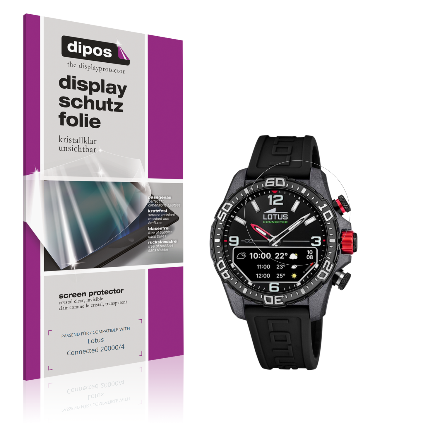 6x Schutzfolie klar für Lotus Connected 20000/4 Display-Schutzfolie