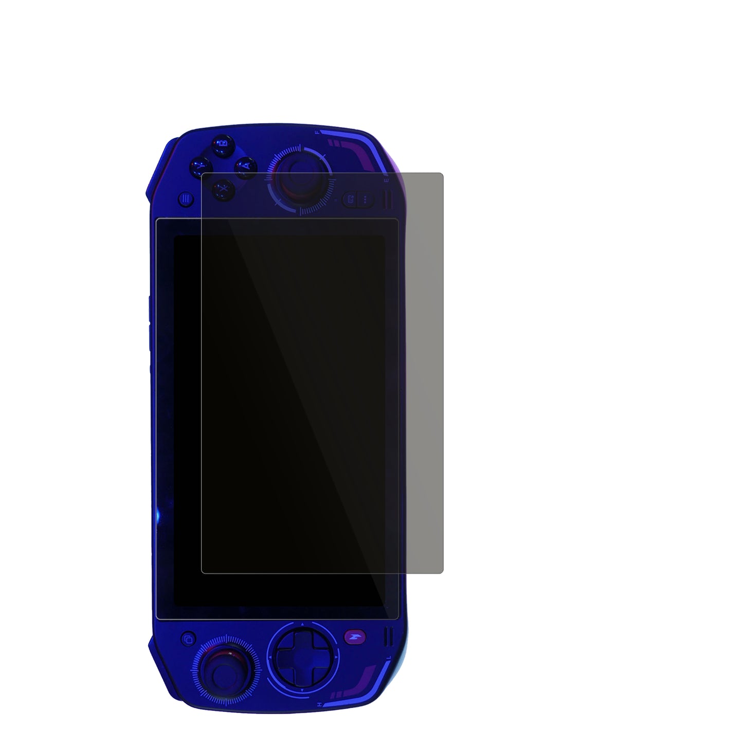 AcerNitro Blaze 7 mit aufgebrachtem dipos Displayschutz, der seitliche Einblicke blockiert