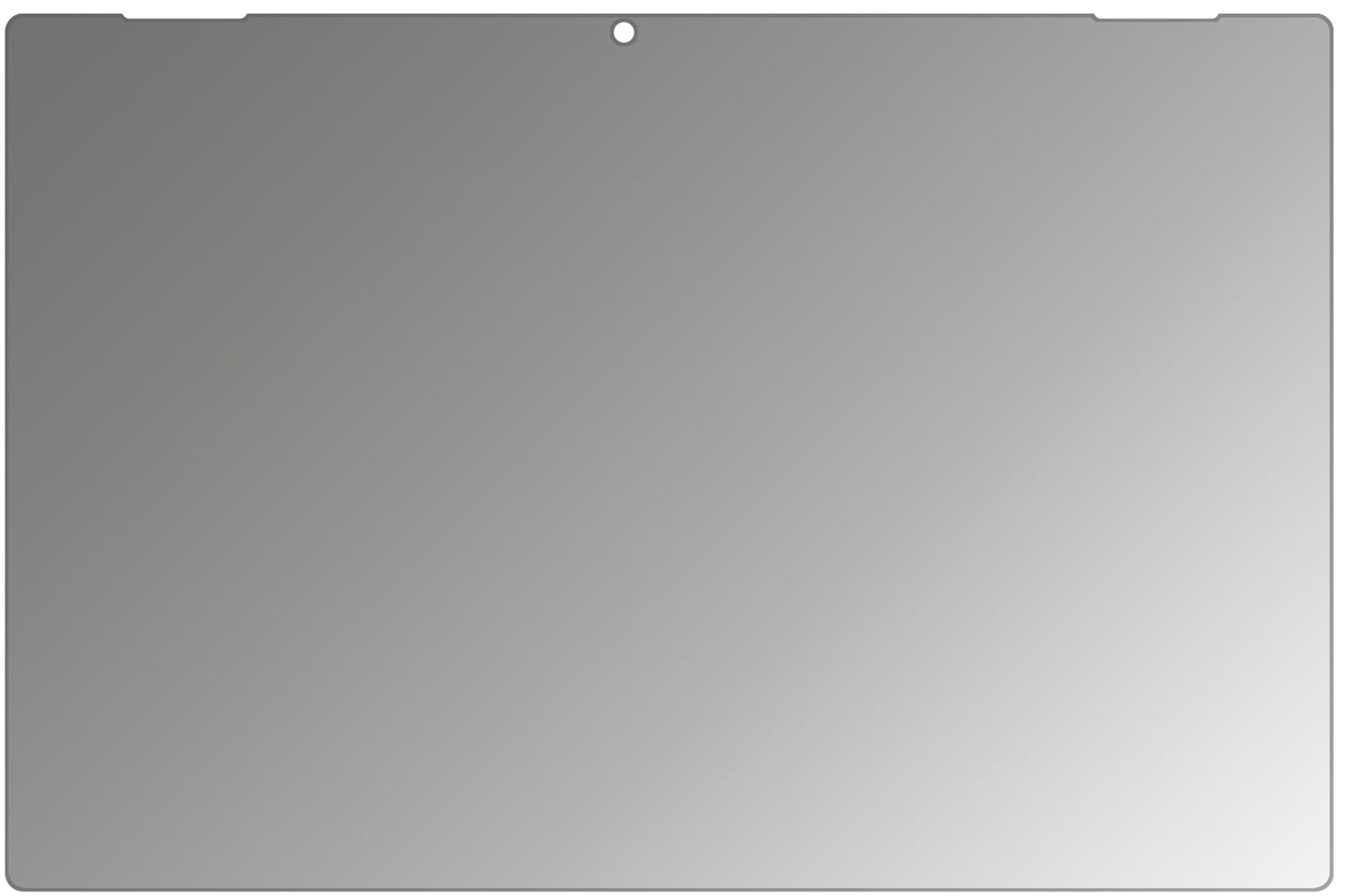 AcerSwitch 3 SW312-31-P7SF mit aufgebrachtem dipos Displayschutz, der seitliche Einblicke blockiert