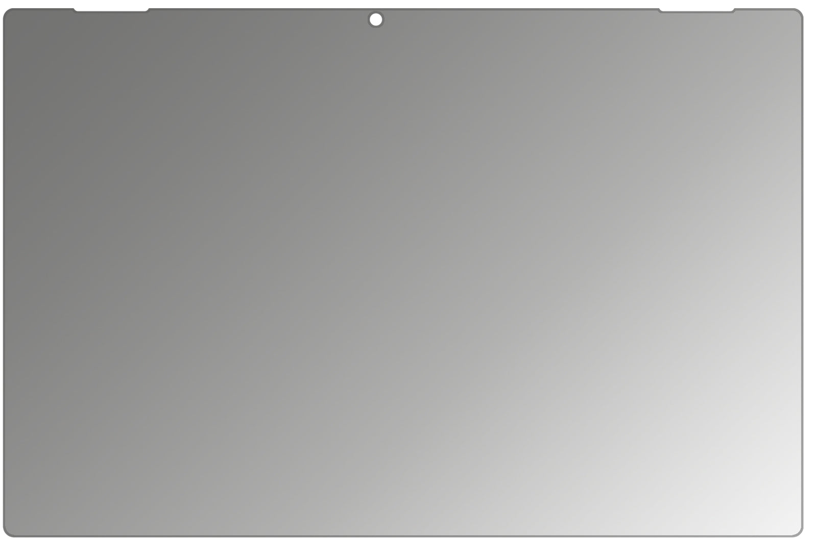 AcerSwitch 3 SW312-31-P7SF mit aufgebrachtem dipos Displayschutz, der seitliche Einblicke blockiert