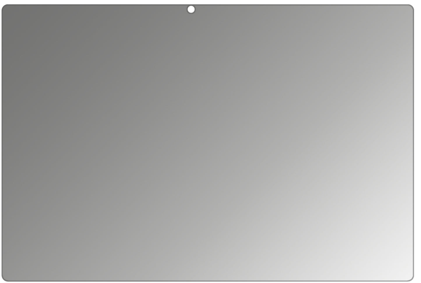 AcerSwitch 5 Pro SW512-52P mit aufgebrachtem dipos Displayschutz, der seitliche Einblicke blockiert