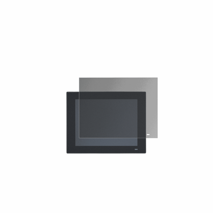 AdvantechPPC-3120 mit aufgebrachtem dipos Displayschutz, der seitliche Einblicke blockiert
