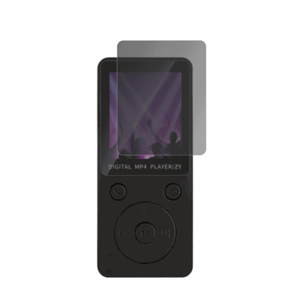AivaneS11 MP3-Player mit aufgebrachtem dipos Displayschutz, der seitliche Einblicke blockiert