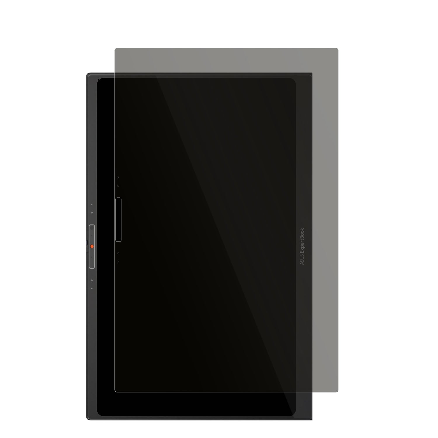 AsusExpertbook B5 Flip 14 B5402CEA mit aufgebrachtem dipos Displayschutz, der seitliche Einblicke blockiert