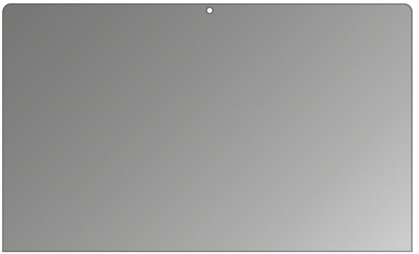 AsusZenbook 3 mit aufgebrachtem dipos Displayschutz, der seitliche Einblicke blockiert