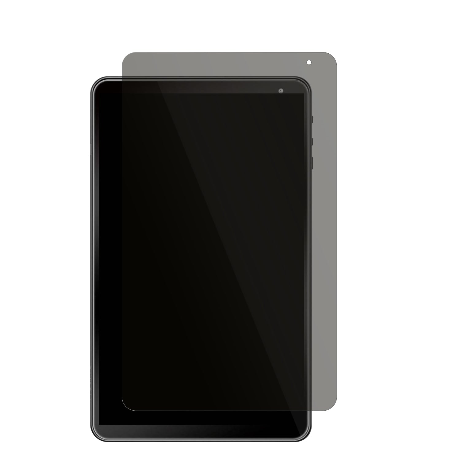 AWOW1019 Tablet mit aufgebrachtem dipos Displayschutz, der seitliche Einblicke blockiert