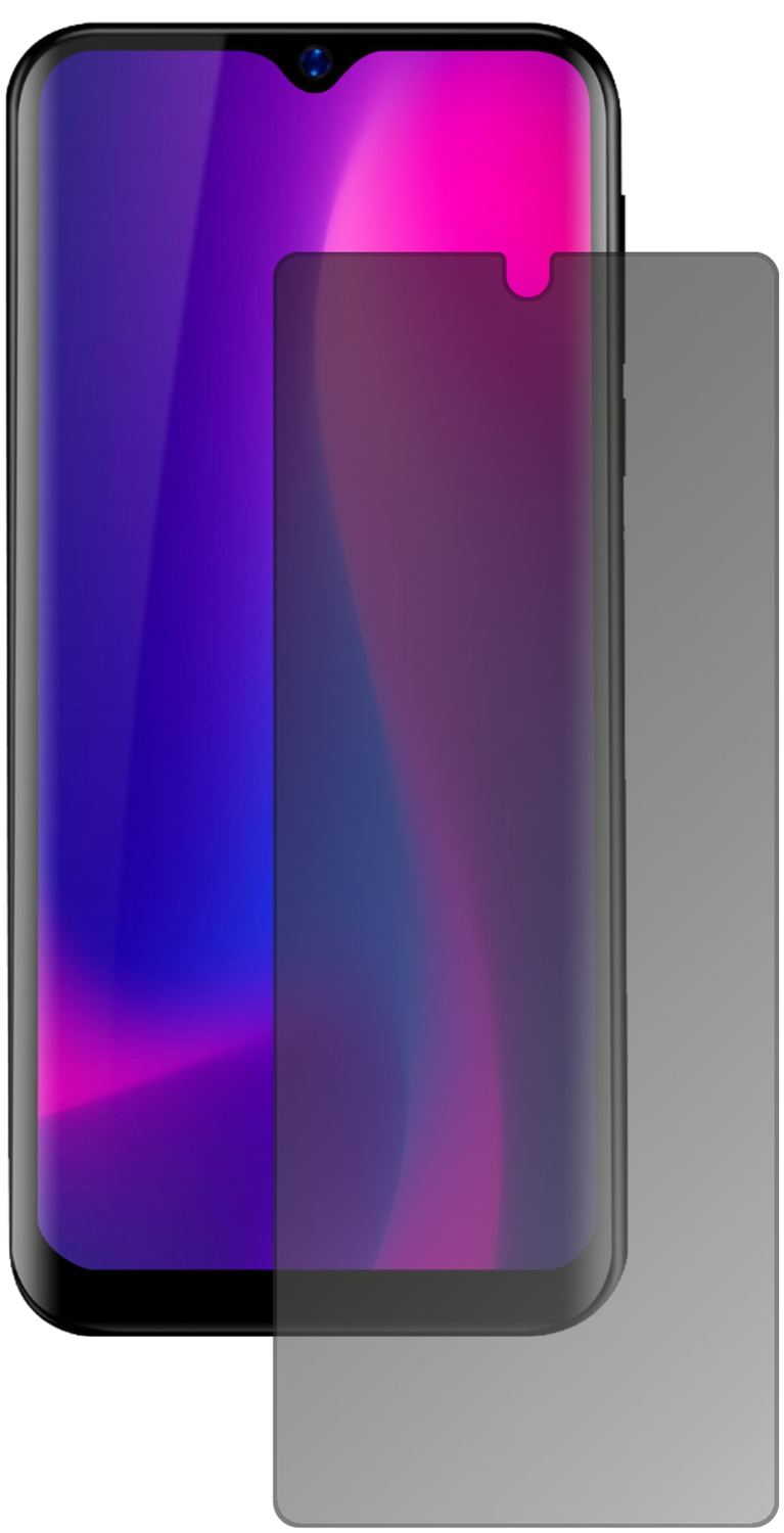 BlackviewA60 Pro (2019) mit aufgebrachtem dipos Displayschutz, der seitliche Einblicke blockiert