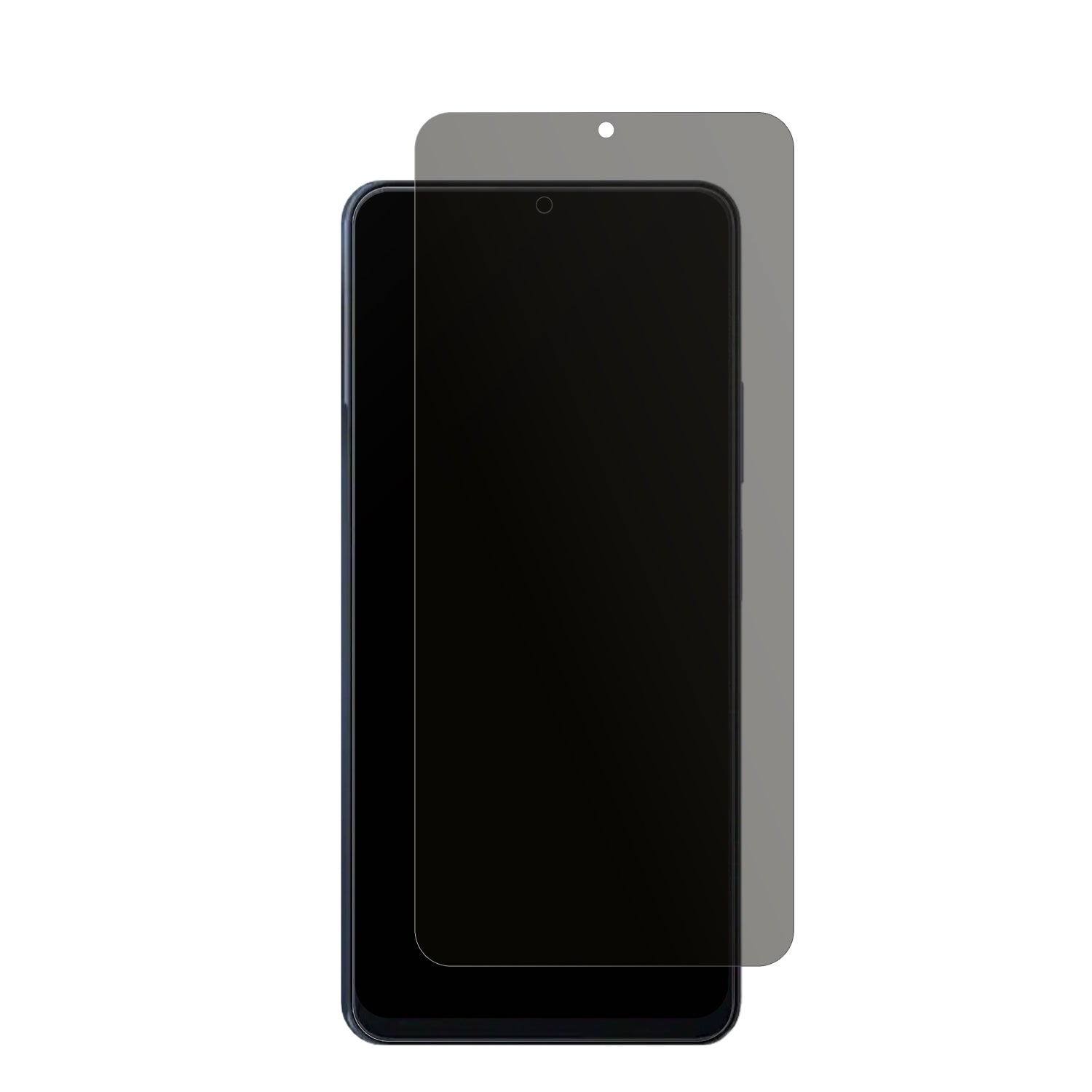 BlackviewColor 8 mit aufgebrachtem dipos Displayschutz, der seitliche Einblicke blockiert