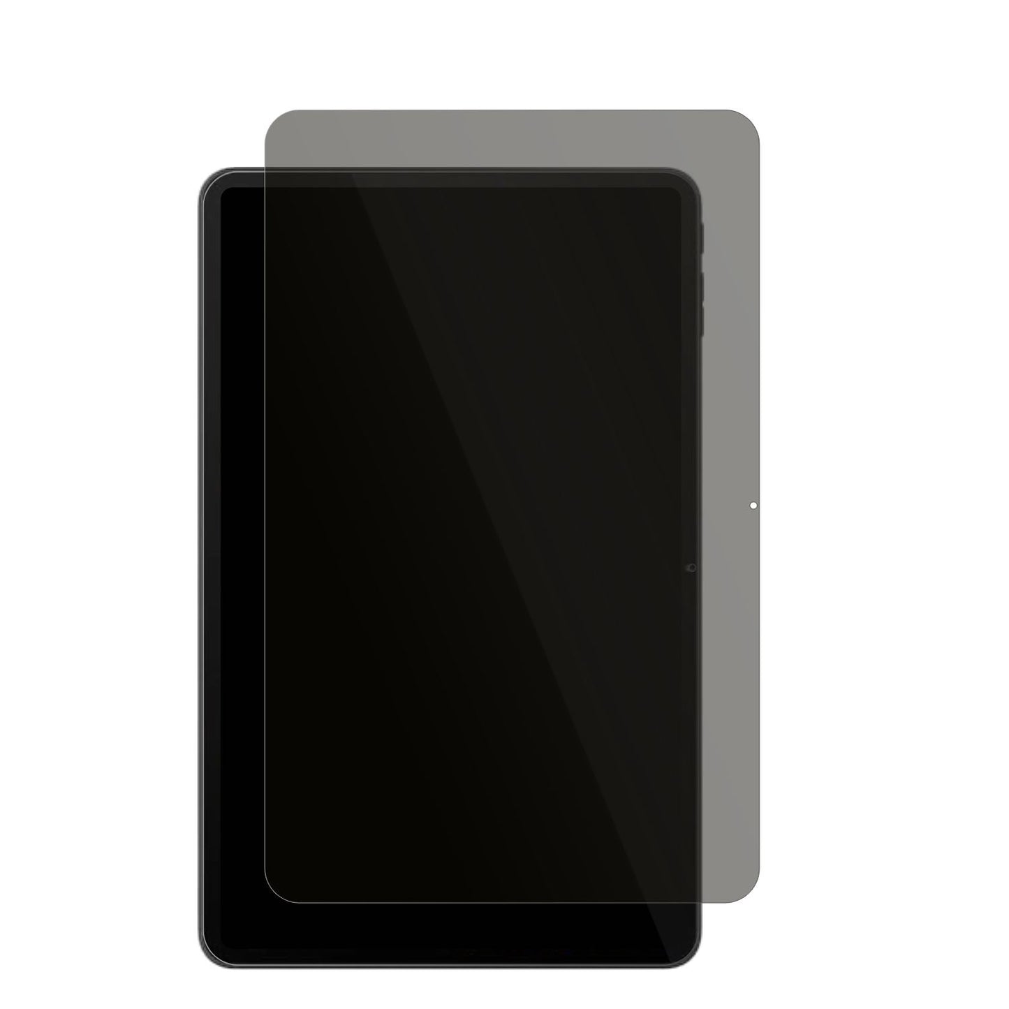 BlackviewMega 2 12 Zoll mit aufgebrachtem dipos Displayschutz, der seitliche Einblicke blockiert