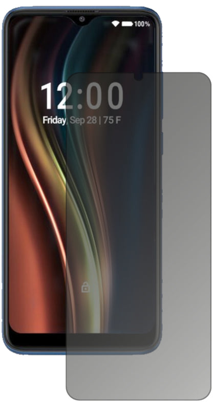 CoolpadLegacy 5G mit aufgebrachtem dipos Displayschutz, der seitliche Einblicke blockiert