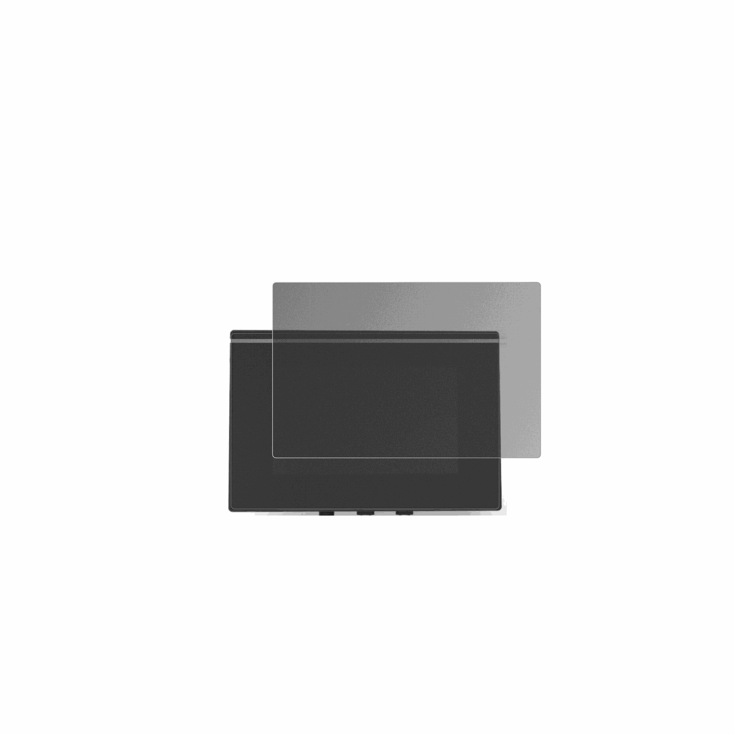 CrossControlCCpilot V700 mit aufgebrachtem dipos Displayschutz, der seitliche Einblicke blockiert