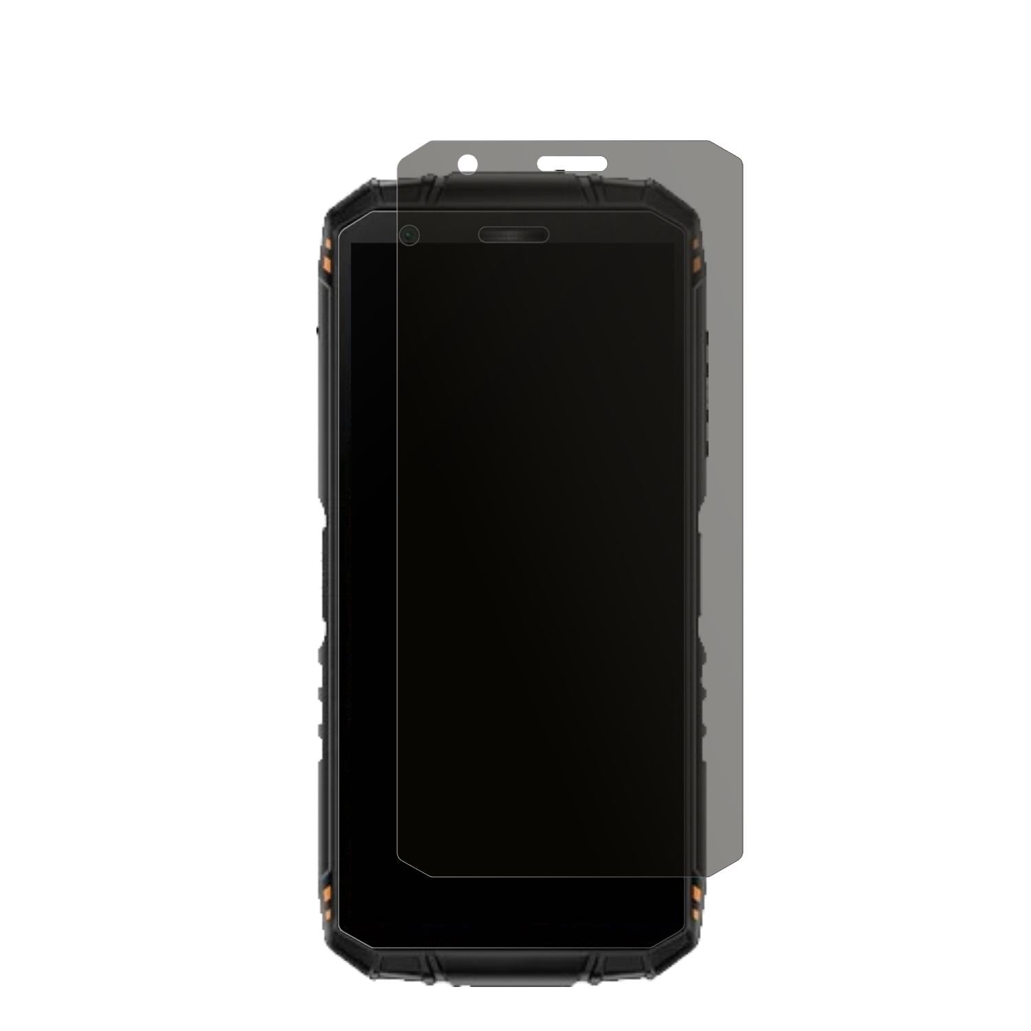 DoogeeMini Outdoor 3 Ultra mit aufgebrachtem dipos Displayschutz, der seitliche Einblicke blockiert