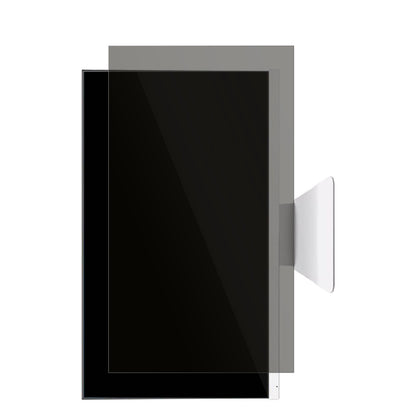 ECS ElitegroupECS-AIO E22D mit aufgebrachtem dipos Displayschutz, der seitliche Einblicke blockiert