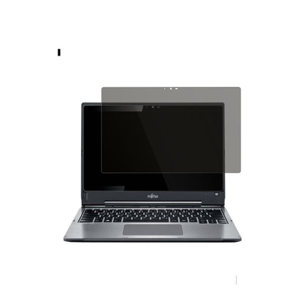 FujitsuLifebook T936 mit aufgebrachtem dipos Displayschutz, der seitliche Einblicke blockiert