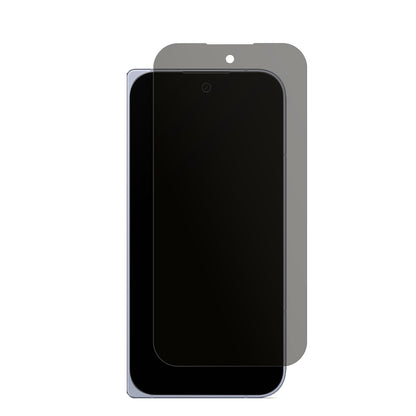 GooglePixel 10 Pro Fold Aussen-Display mit aufgebrachtem dipos Displayschutz, der seitliche Einblicke blockiert