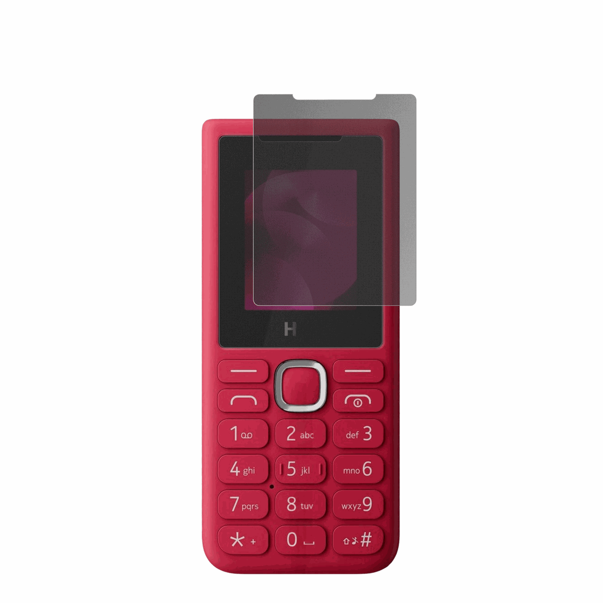 HMD102 2025 mit aufgebrachtem dipos Displayschutz, der seitliche Einblicke blockiert