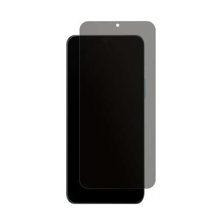 HonorX5b mit aufgebrachtem dipos Displayschutz, der seitliche Einblicke blockiert