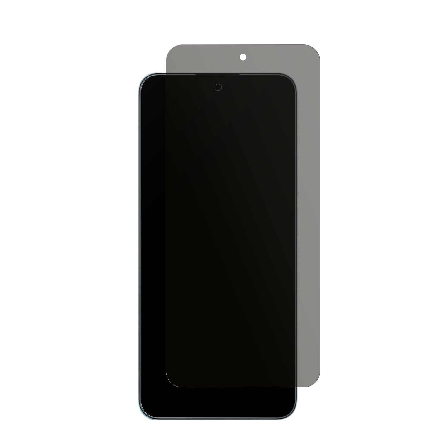 HonorX7c 4G mit aufgebrachtem dipos Displayschutz, der seitliche Einblicke blockiert