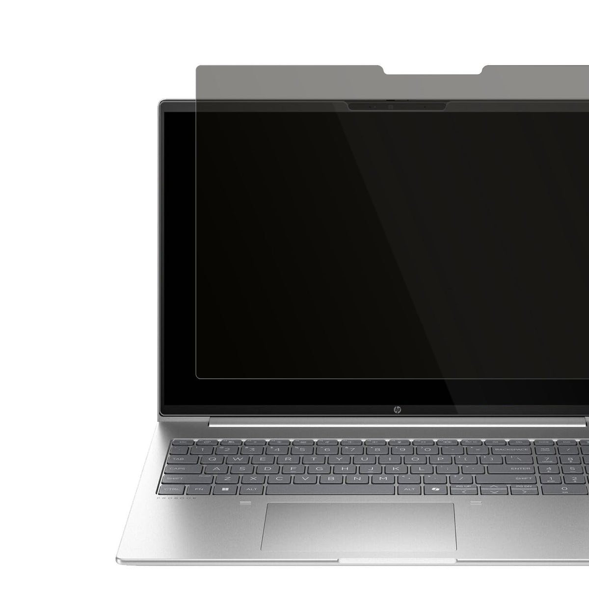 HPProBook 460 G11 16 Zoll mit aufgebrachtem dipos Displayschutz, der seitliche Einblicke blockiert