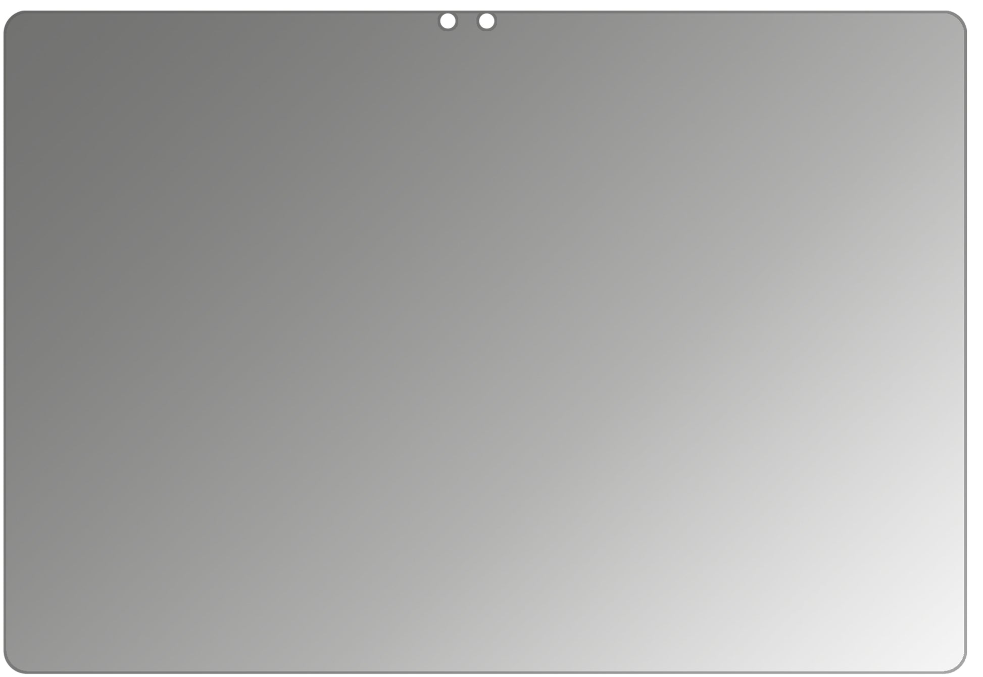 HuaweiMateBook E (2019) mit aufgebrachtem dipos Displayschutz, der seitliche Einblicke blockiert