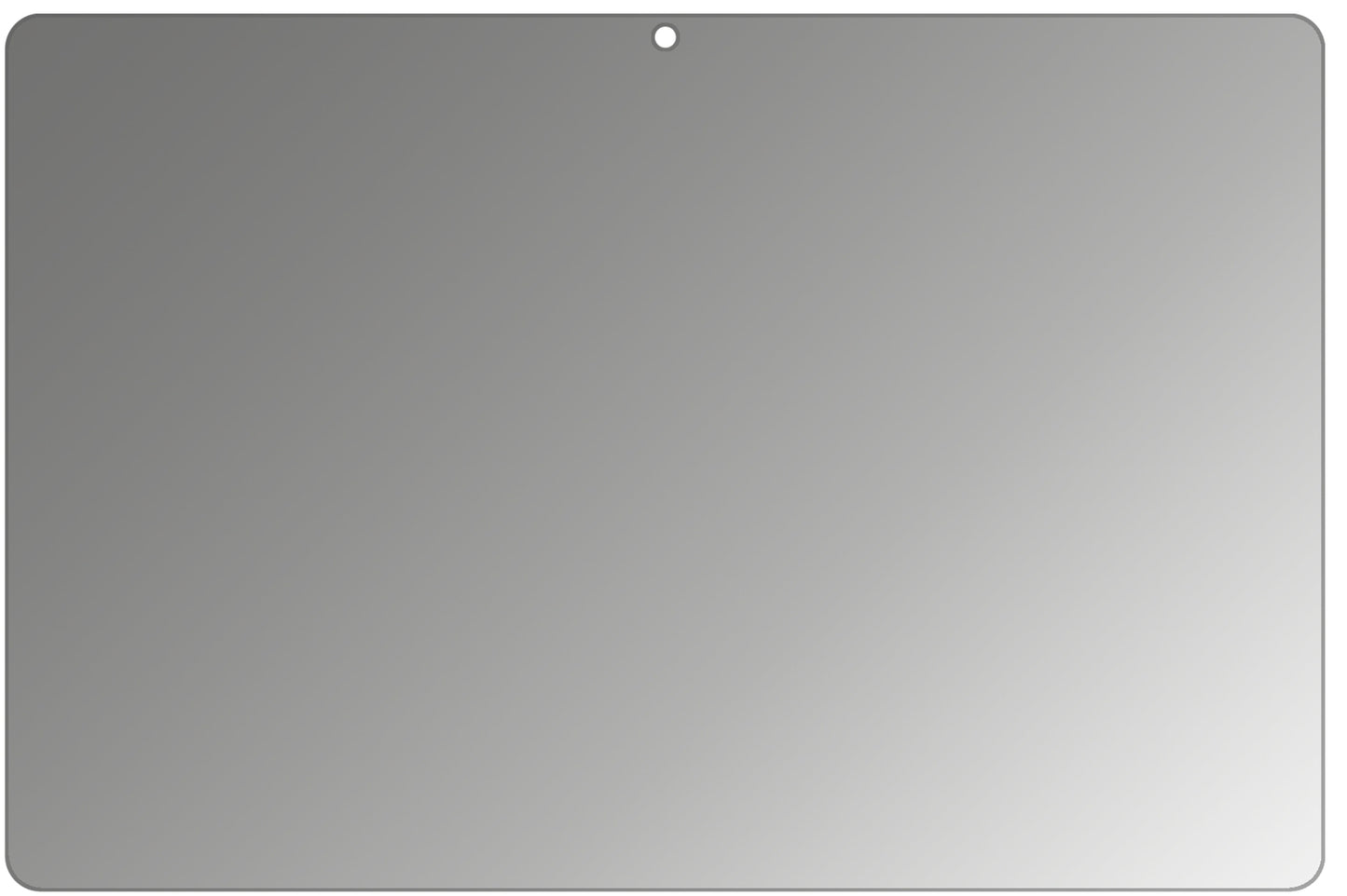 HuaweiMediaPad T5 mit aufgebrachtem dipos Displayschutz, der seitliche Einblicke blockiert