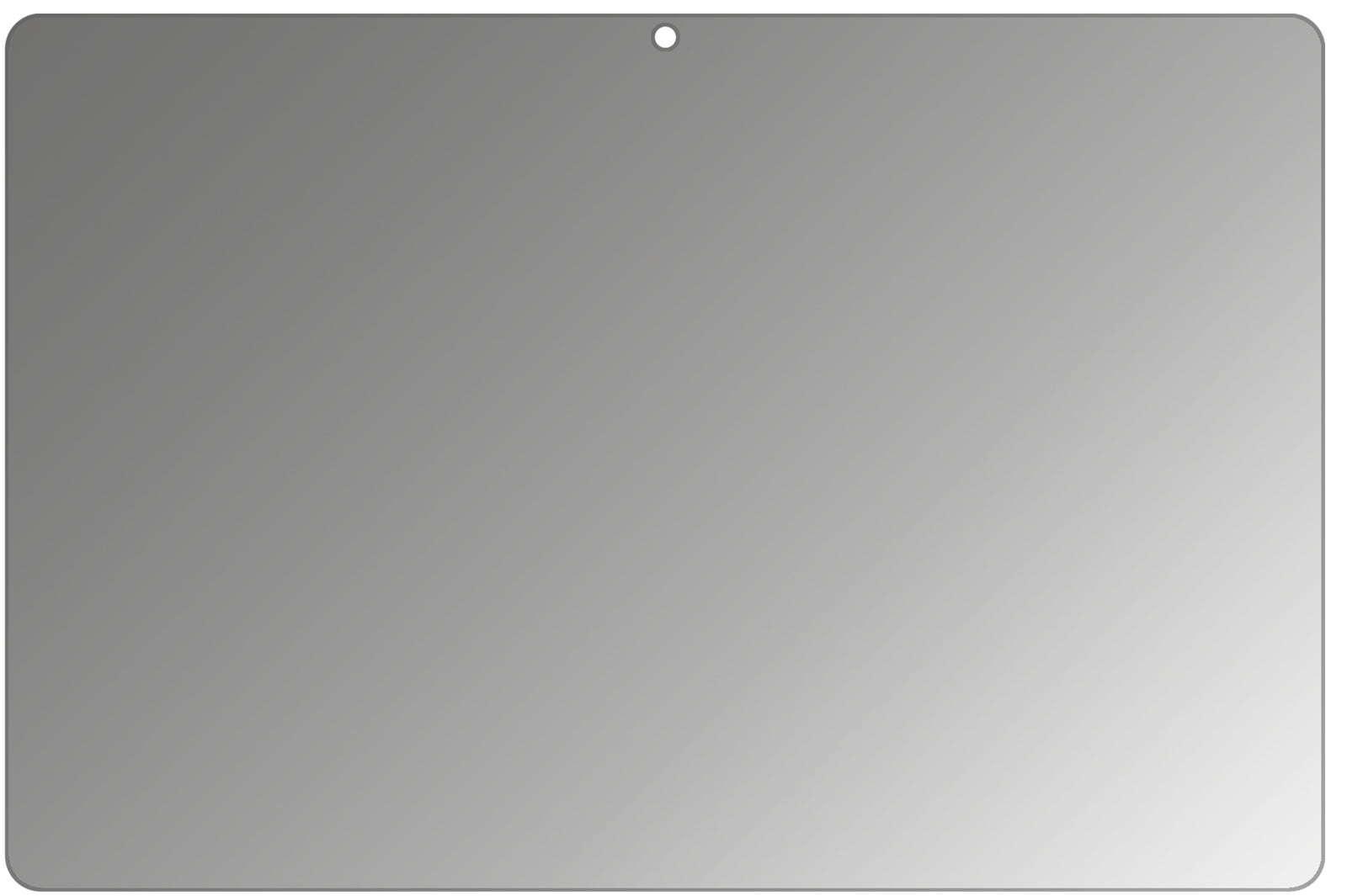 HuaweiMediaPad T5 mit aufgebrachtem dipos Displayschutz, der seitliche Einblicke blockiert